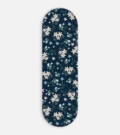 Mobile phone grip slider with a colorful design on a white background