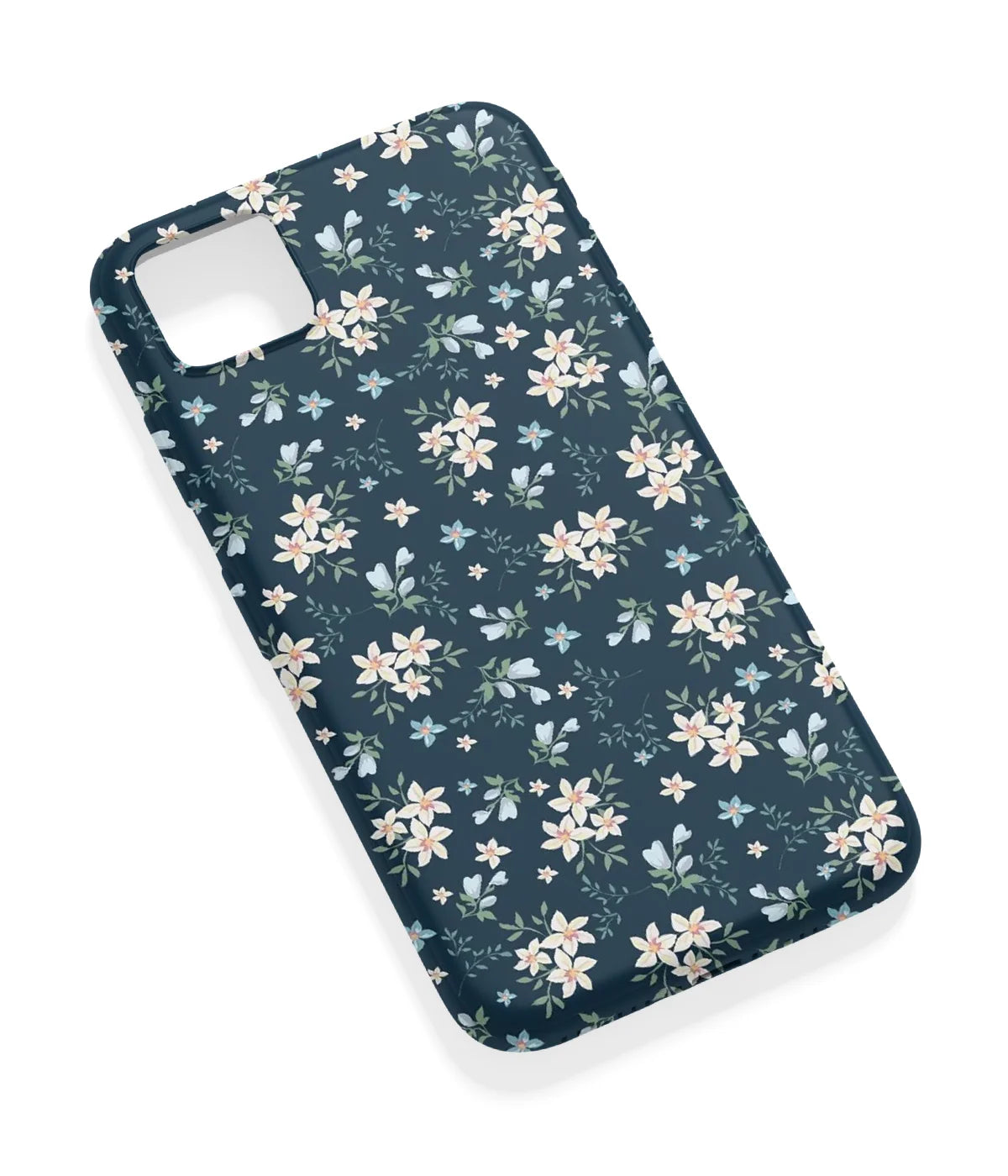 An angled view of a soft silicone case featuring a vibrant design.