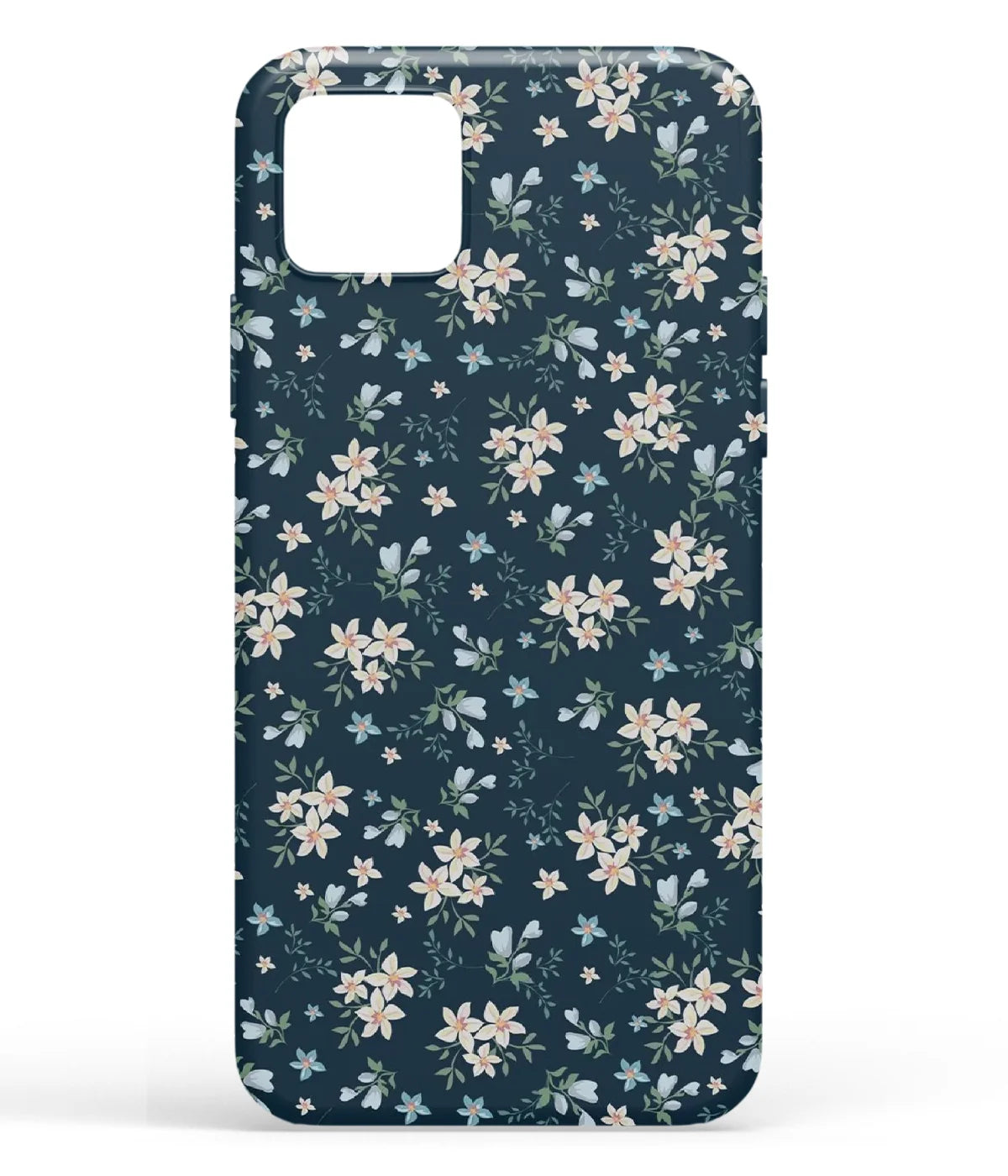 A front-on view of soft silicone phone case with a colorful design.