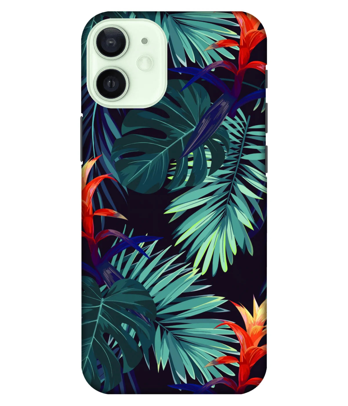 A product shot of a slim hard case with a colorful design.