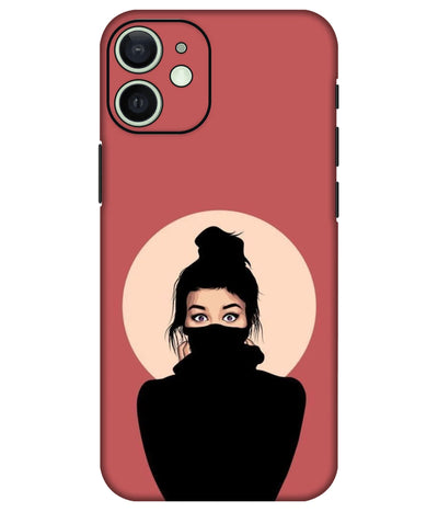 Image of a phone case featuring a mobile skin with a graphic design.