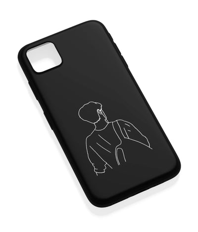 An angled view of a soft silicone case featuring a vibrant design.