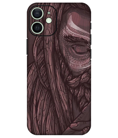 Image of a phone case featuring a mobile skin with a graphic design.