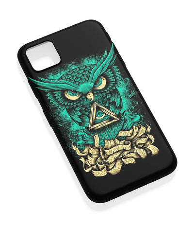 An angled view of a soft silicone case featuring a vibrant design.