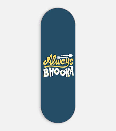 Mobile phone grip slider with a colorful design on a white background