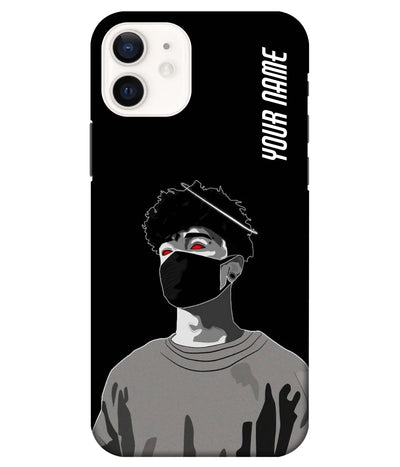 A product shot of a slim hard case with a customizable name.