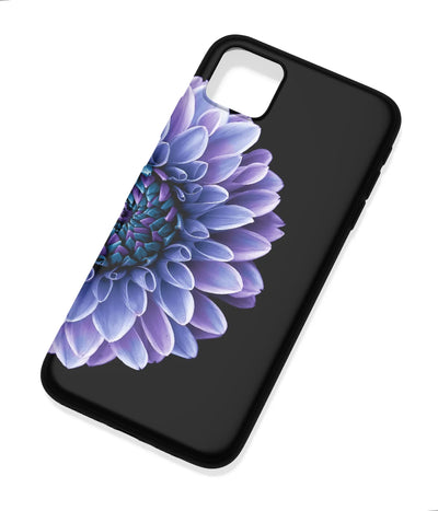 An angled view of a soft silicone case featuring a colorful design.