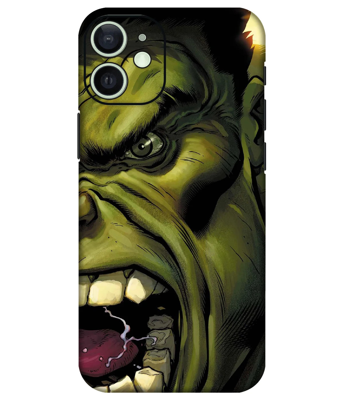 Image of a phone case featuring a mobile skin with a graphic design.