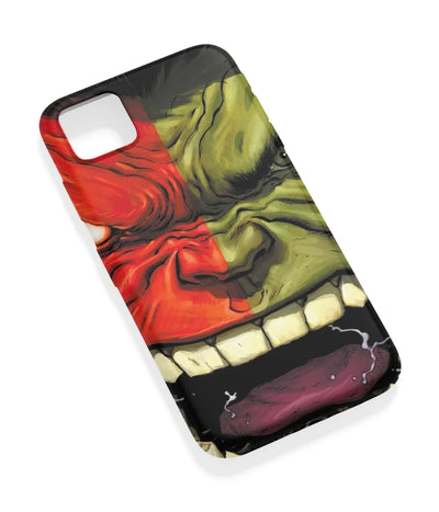 An angled view of a soft silicone case featuring a vibrant design.