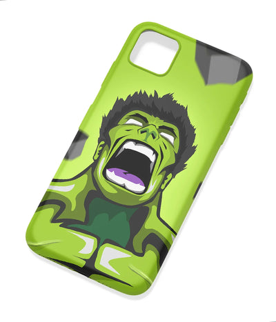 An angled view of a soft silicone case featuring a colorful design.