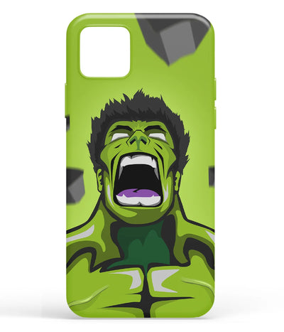 A front-on view of soft silicone phone case with a colorful design.