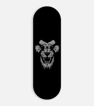 Mobile phone grip slider with a colorful design on a white background