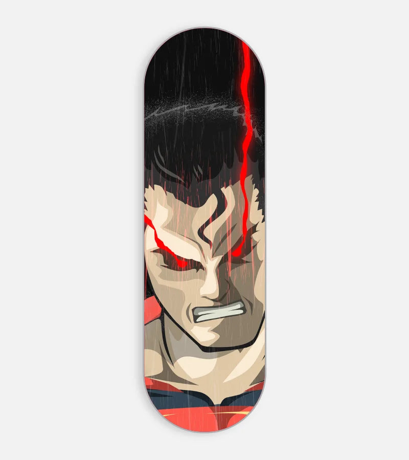 Mobile phone grip slider with a colorful design on a white background