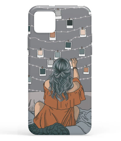 A front-on view of soft silicone phone case with a colorful design.