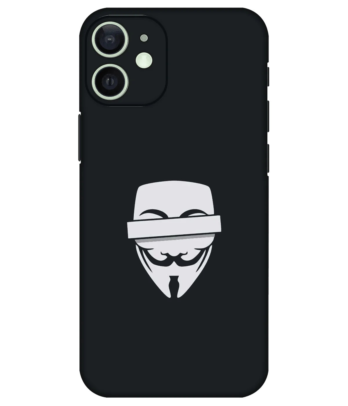 Image of a phone case featuring a mobile skin with a graphic design.