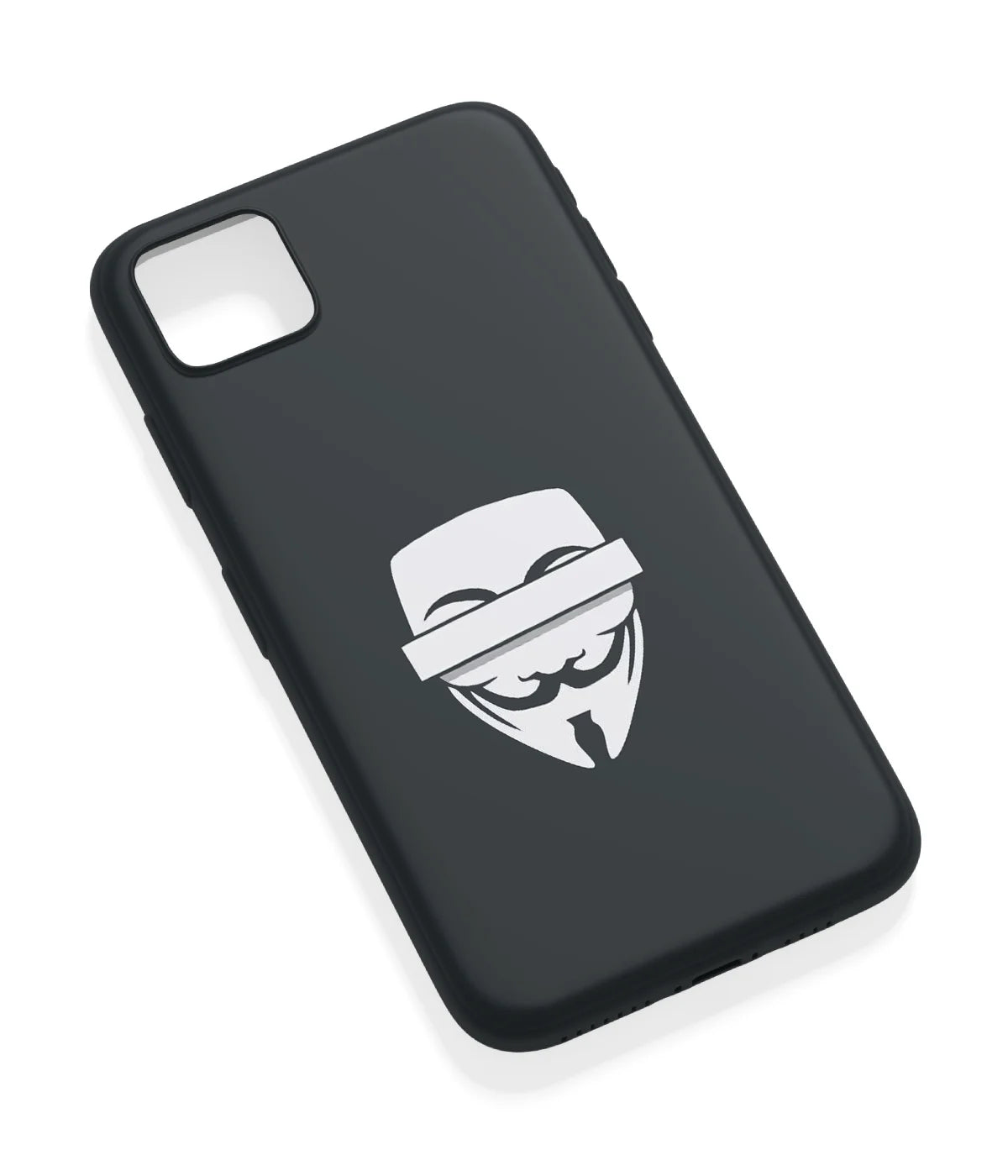 An angled view of a soft silicone case featuring a vibrant design.