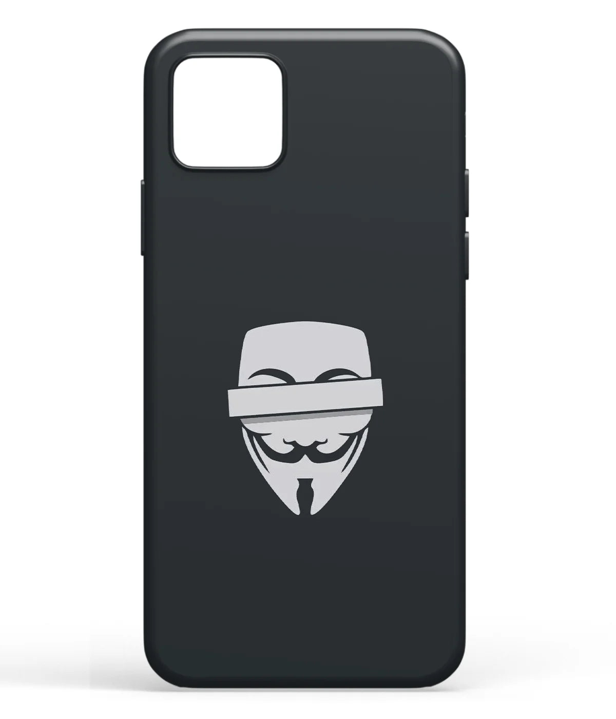 A front-on view of soft silicone phone case with a colorful design.