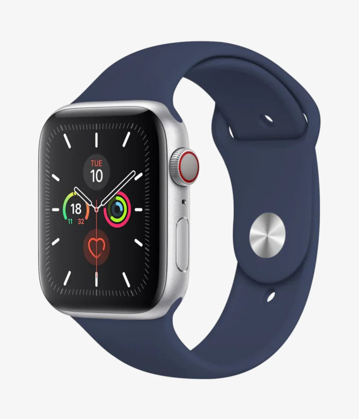 A full product view of the silicone Apple Watchband Strap.