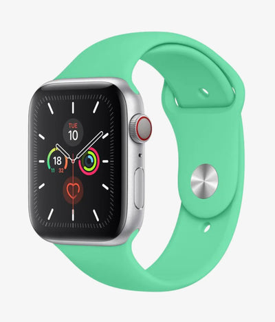 A full product view of the silicone Apple Watchband Strap.