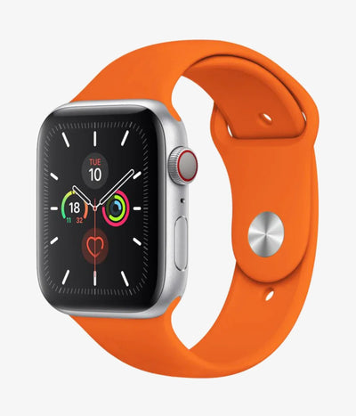 A full product view of the silicone Apple Watchband Strap.