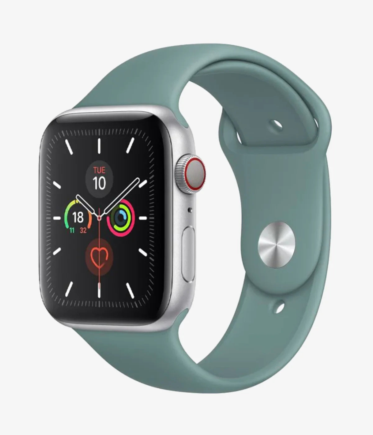 A full product view of the silicone Apple Watchband Strap.