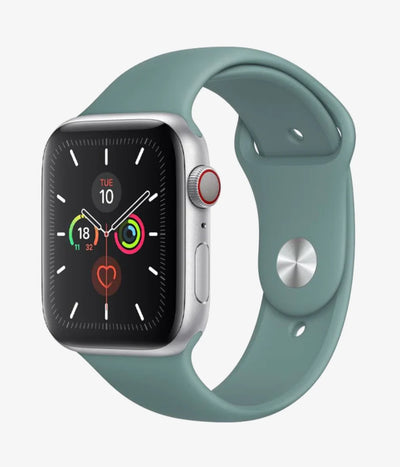 A full product view of the silicone Apple Watchband Strap.