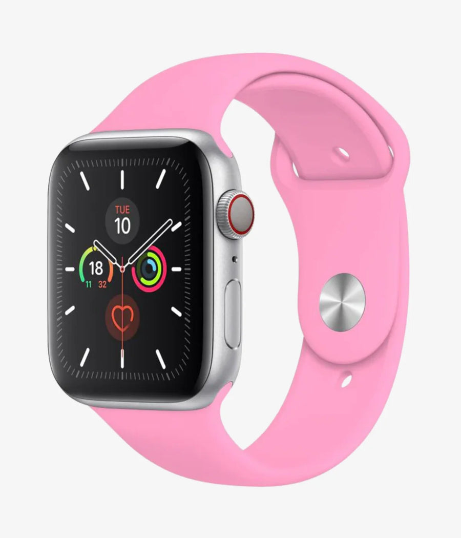 Apple Silicone Watchband - Pink Citrus