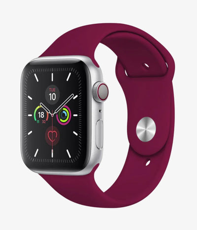 A full product view of the silicone Apple Watchband Strap.