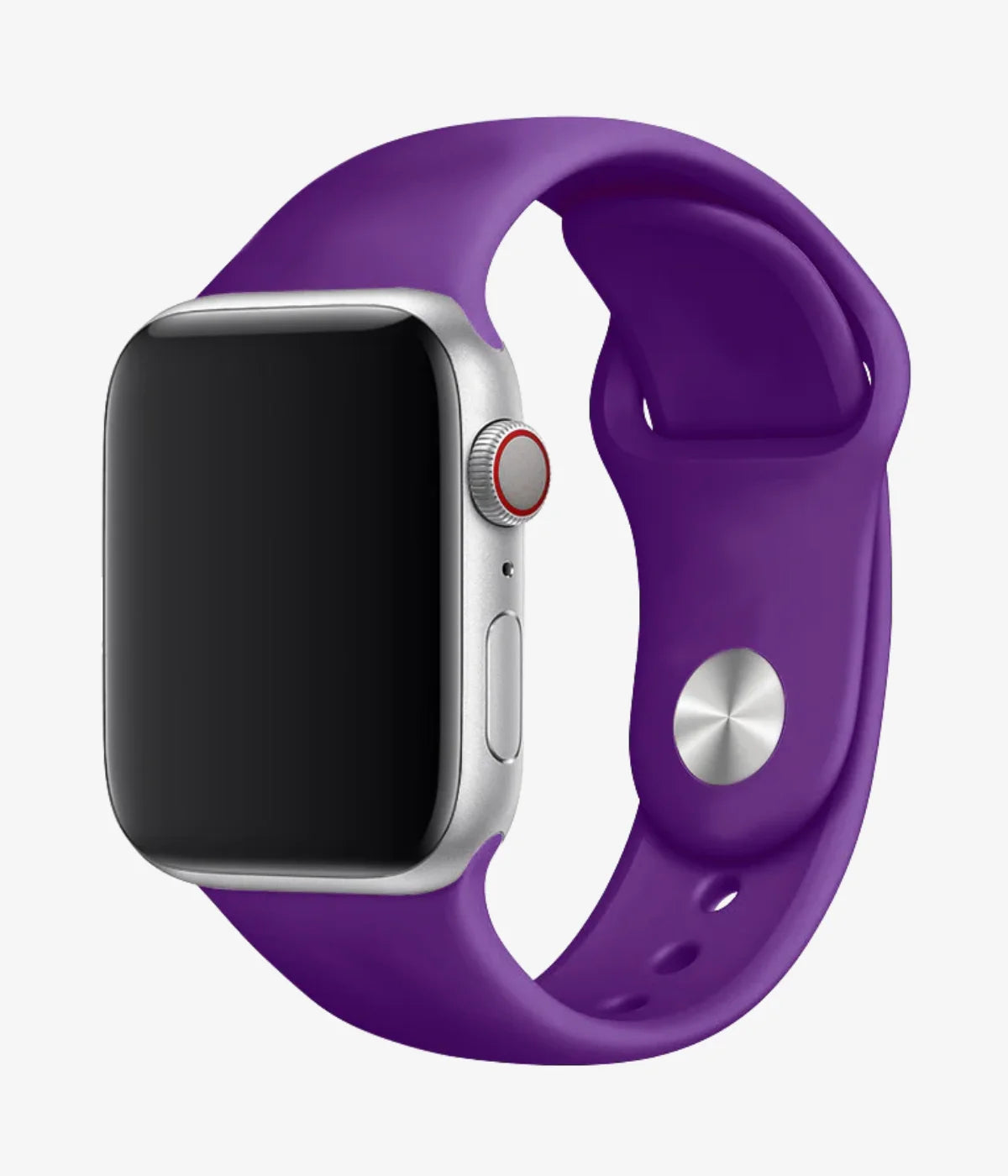 A full product view of the silicone Apple Watchband Strap.