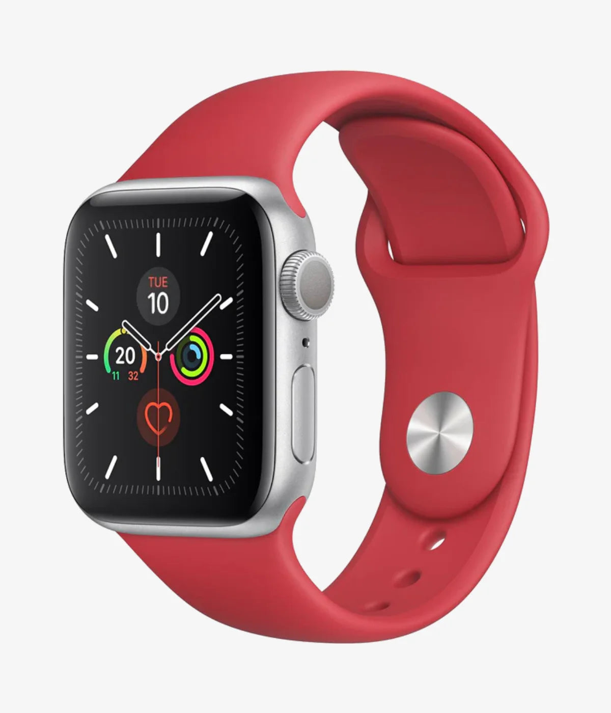 A full product view of the silicone Apple Watchband Strap.