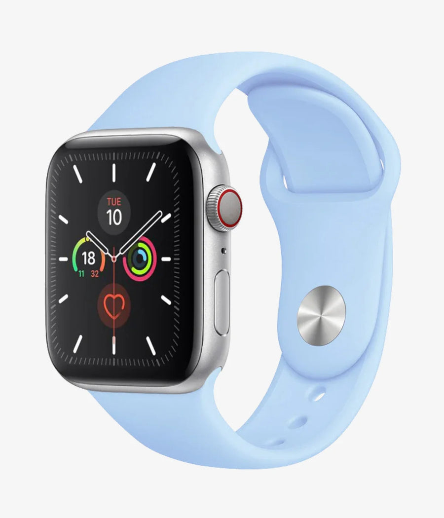 Apple Silicone Watchband - Sky Blue