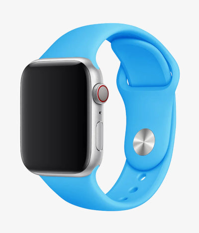 A full product view of the silicone Apple Watchband Strap.