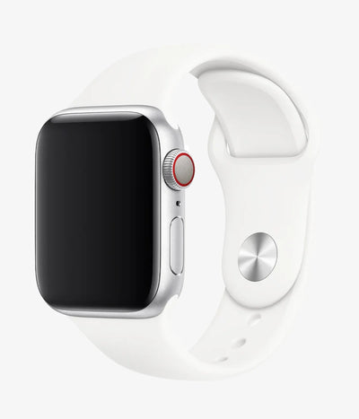 A full product view of the silicone Apple Watchband Strap.