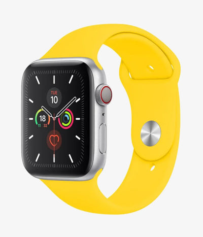 A full product view of the silicone Apple Watchband Strap.