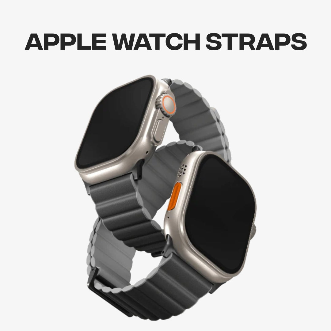 Banner displaying premium Apple Watch Straps with the text "Apple Watch Straps".
