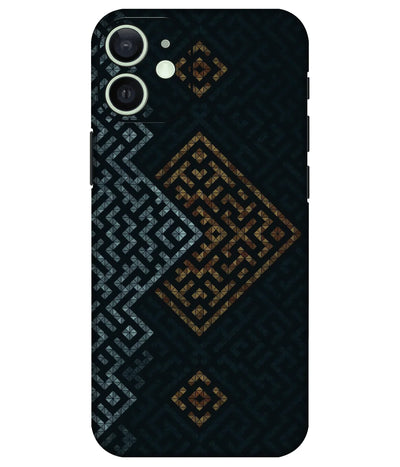 Image of a phone case featuring a mobile skin with a graphic design.