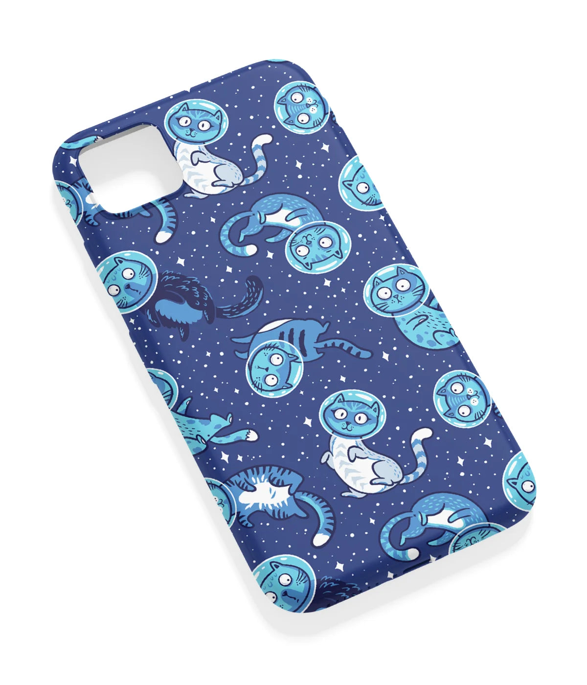 An angled view of a soft silicone case featuring a vibrant design.