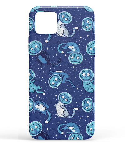A front-on view of soft silicone phone case with a colorful design.