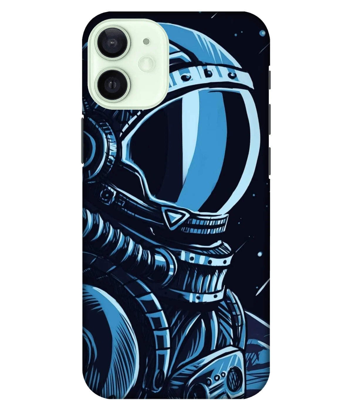 A product shot of a slim hard case with a colorful design.