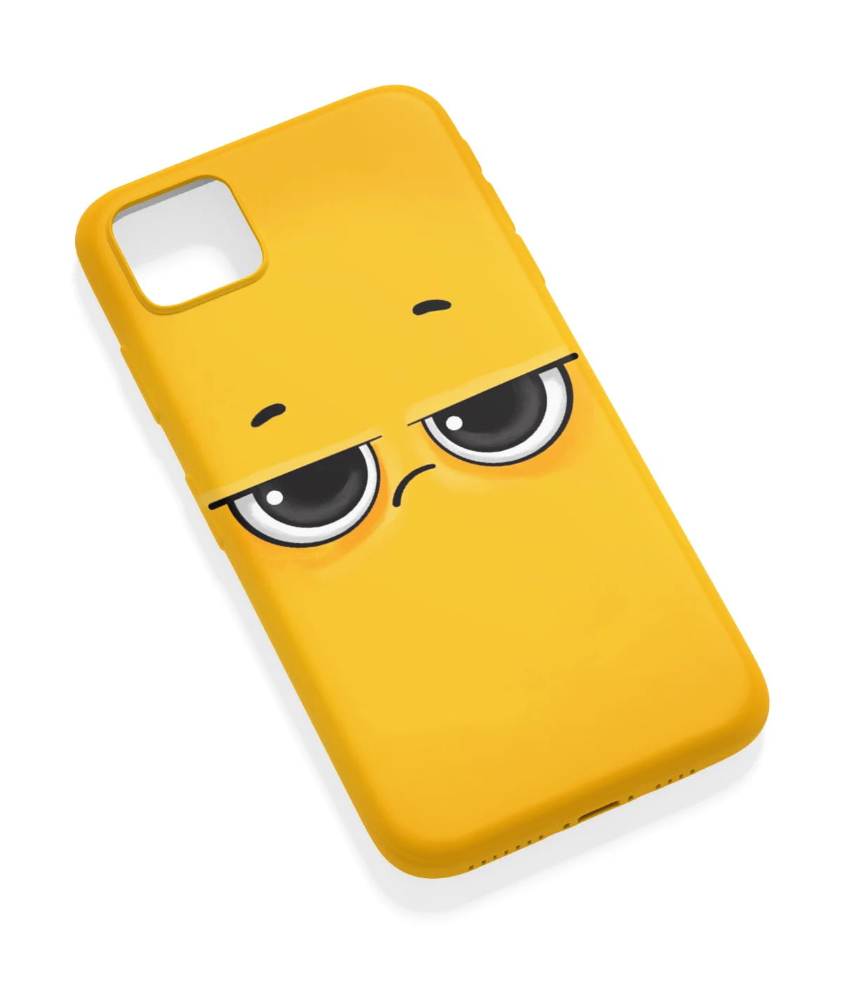 An angled view of a soft silicone case featuring a vibrant design.