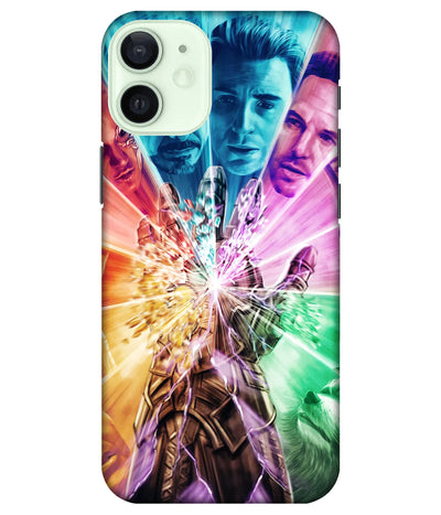 A product shot of a slim hard case with a colorful design.