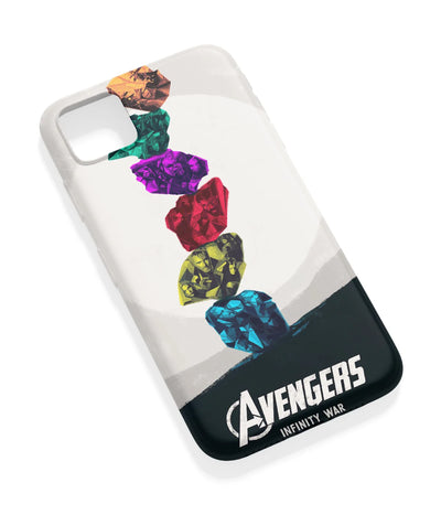 An angled view of a soft silicone case featuring a vibrant design.
