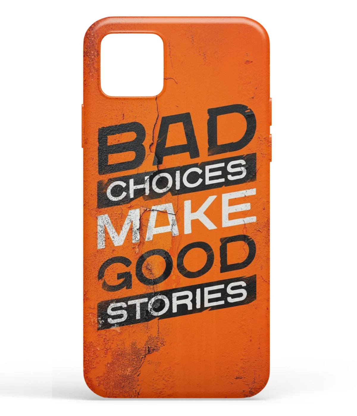 A front-on view of soft silicone phone case with a colorful design.
