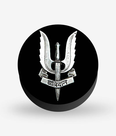 Mobile phone grip with a colorful design on a white background