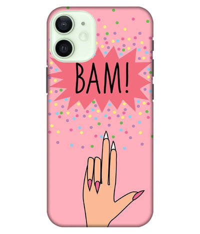 A product shot of a slim hard case with a colorful design.