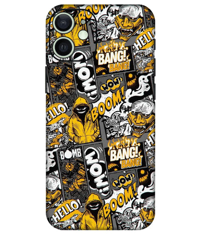 Image of a phone case featuring a mobile skin with a graphic design.