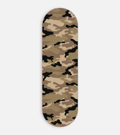 Mobile phone grip slider with a colorful design on a white background