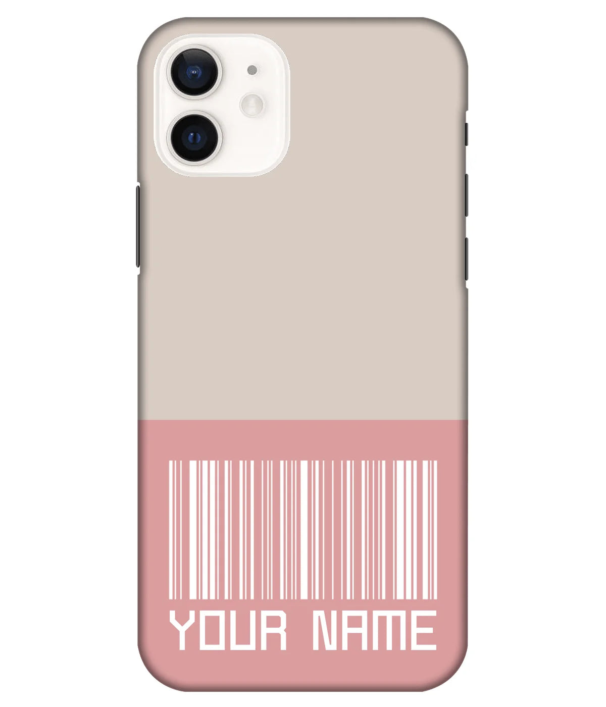A product shot of a slim hard case with a customizable name.