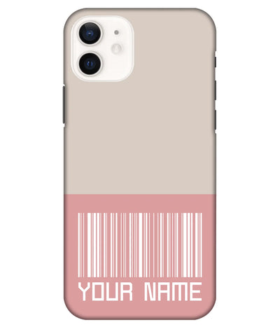 A product shot of a slim hard case with a customizable name.