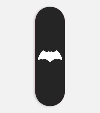 Mobile phone grip slider with a colorful design on a white background